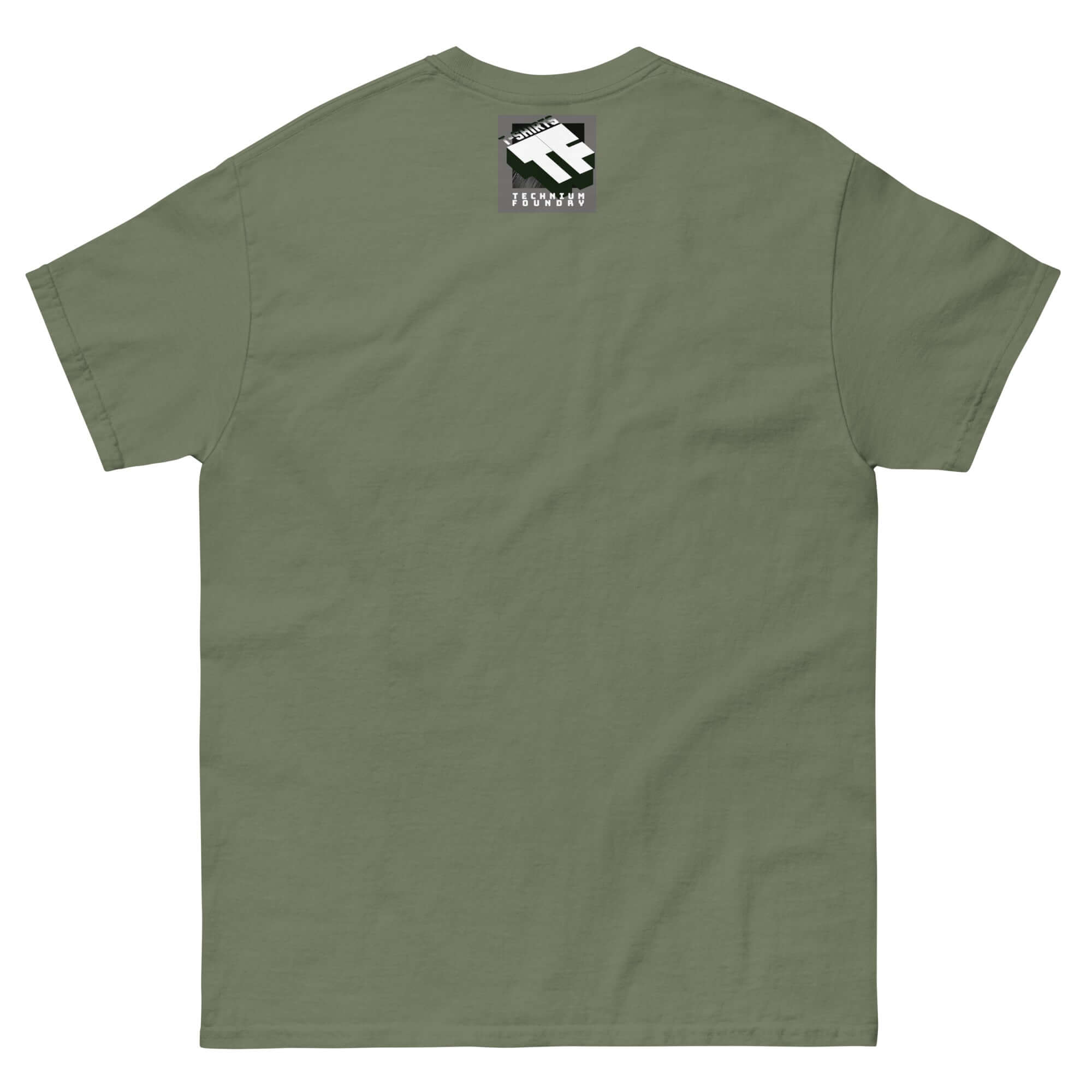 Ironic green t-shirt with "I'll Be There When You Fall" text, emphasizing a reliable pessimistic perspective; perfect for witty wearers.