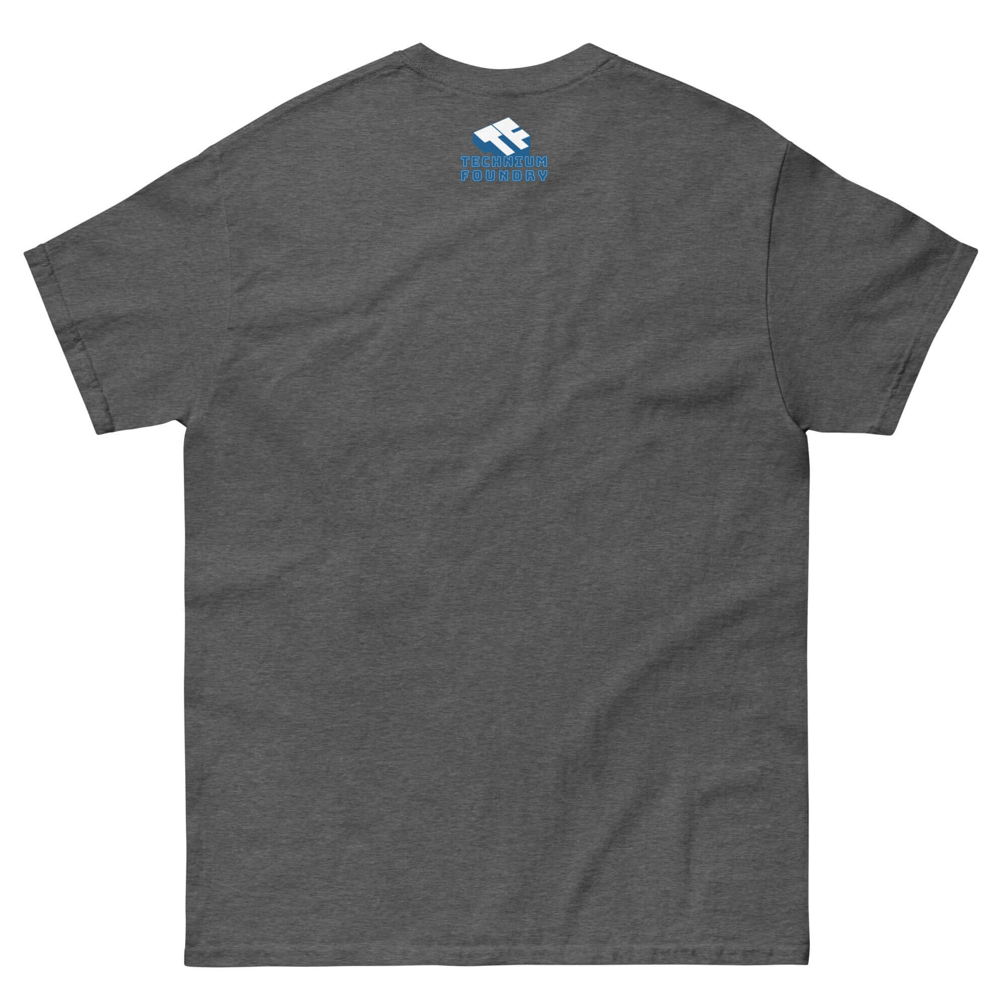 Back view of Propeller Rotation Physics T-Shirt featuring minimalist drone science design. Ideal for physics and drone enthusiasts.