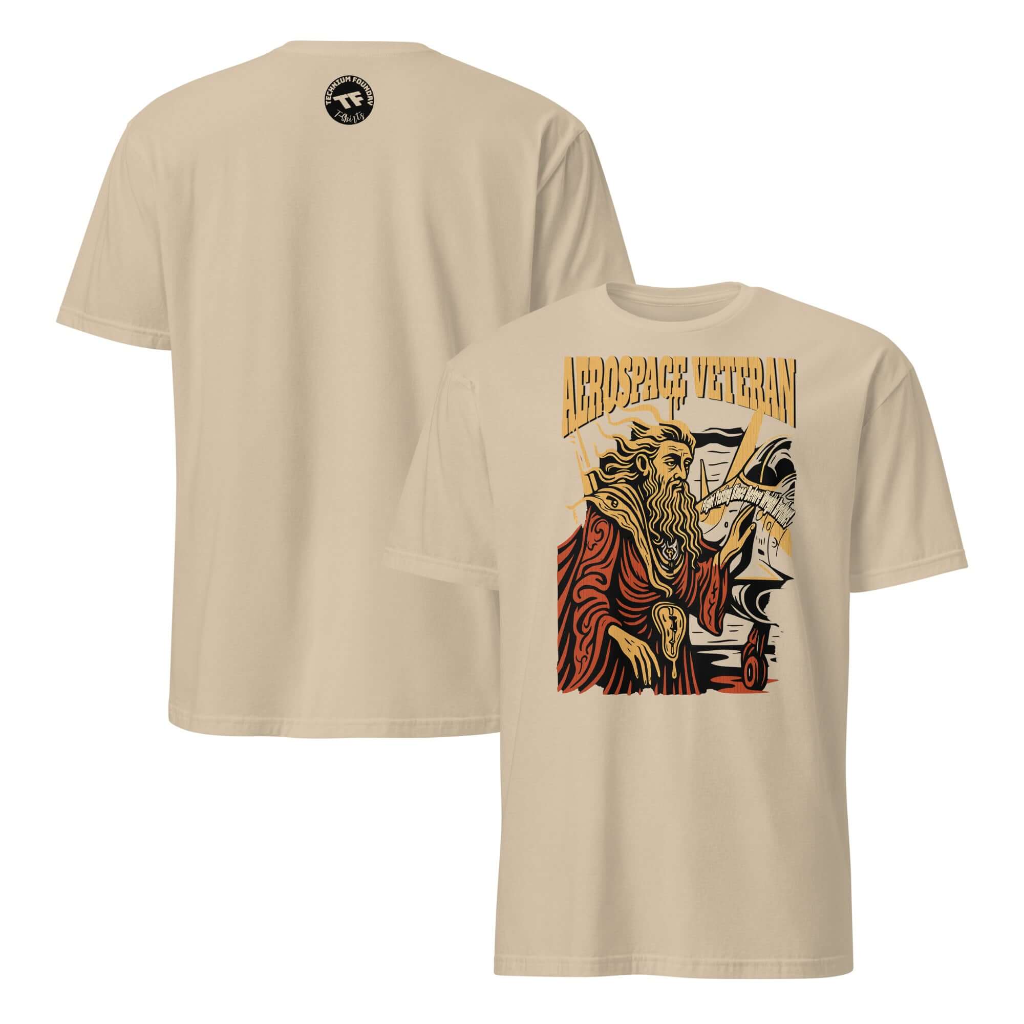 Aerospace Veteran T-Shirt featuring a design of a legendary flight test specialist. Celebrate aviation history before Wright Brothers.