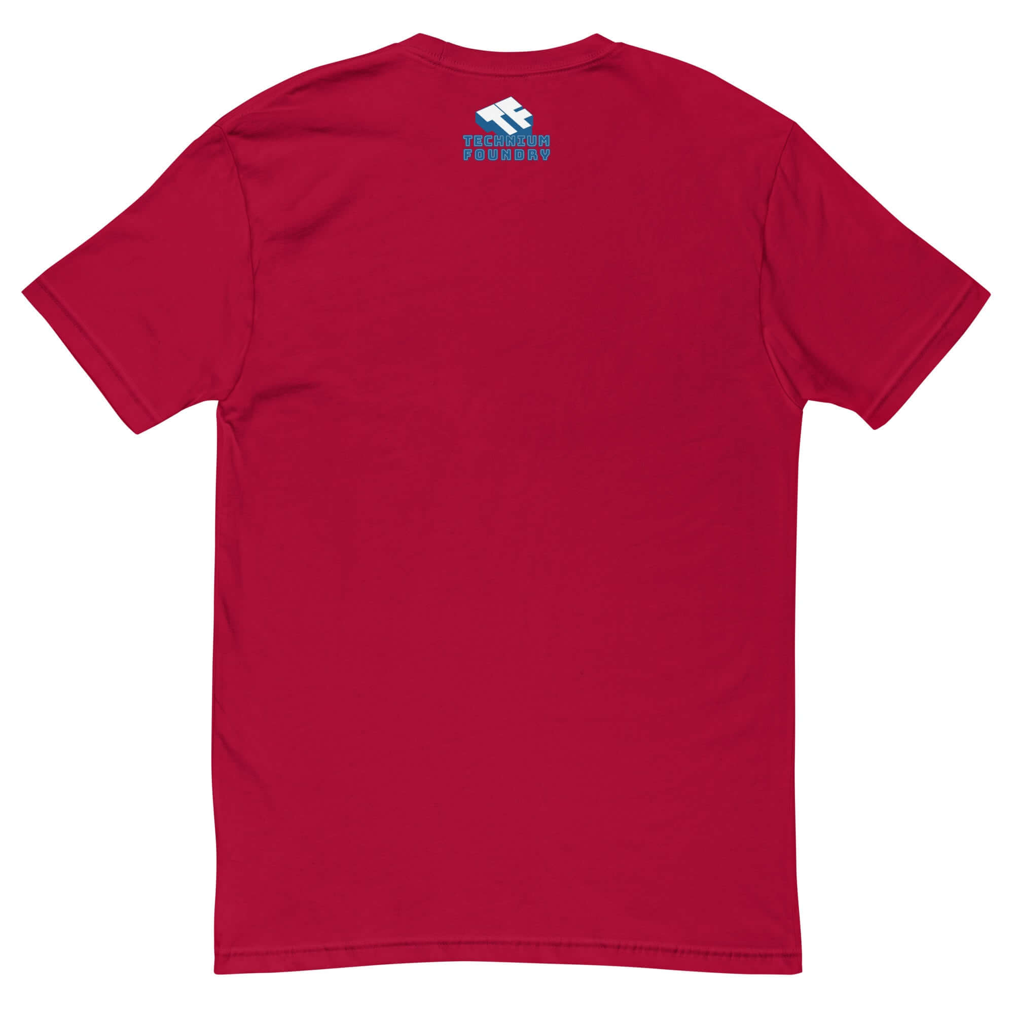 Red drone technology tee showcasing Bernoulli's Principle for stylish pilots keen on fluid dynamics.