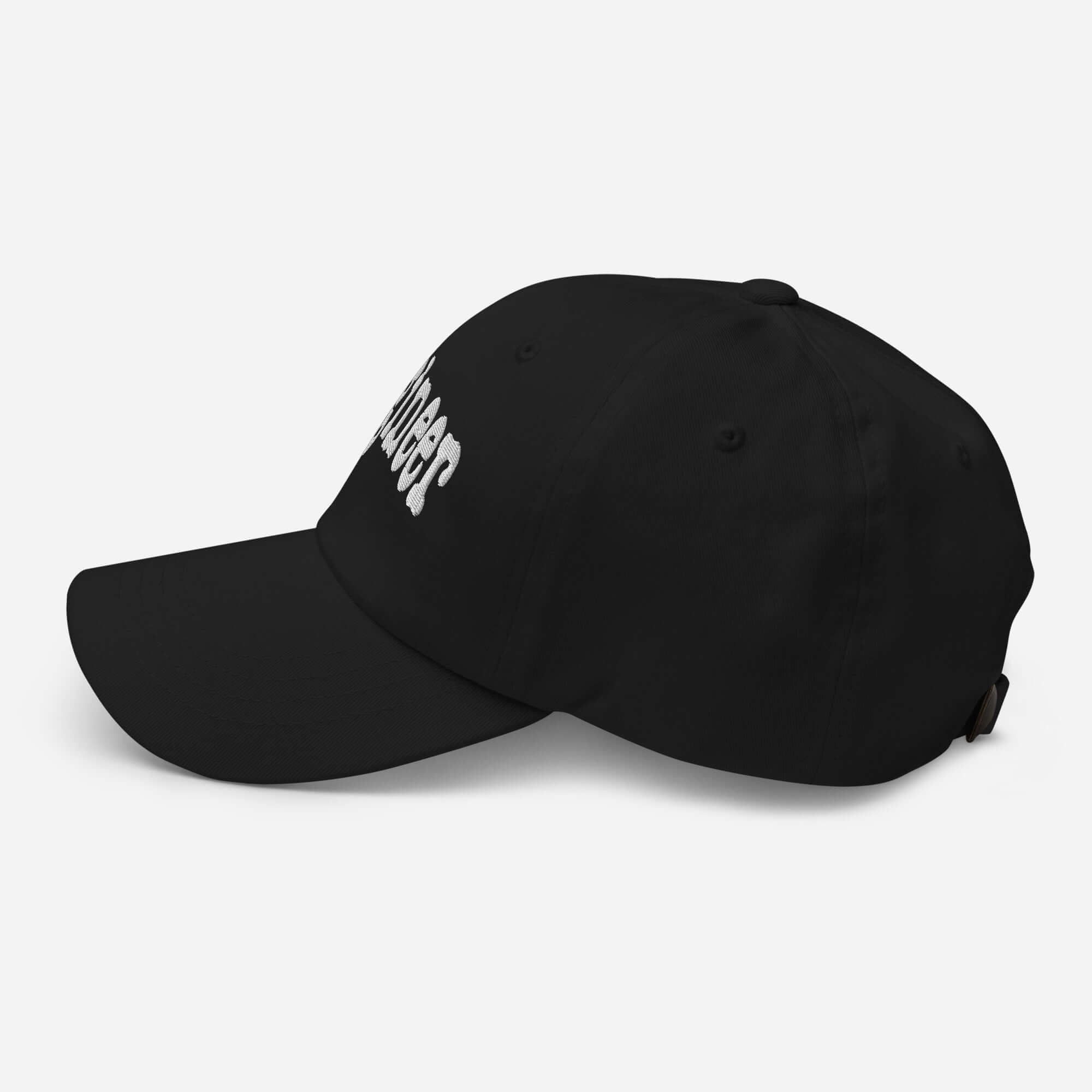 Black "ENGINEER" baseball cap displaying professional problem-solver style, perfect for engineers and innovators.
