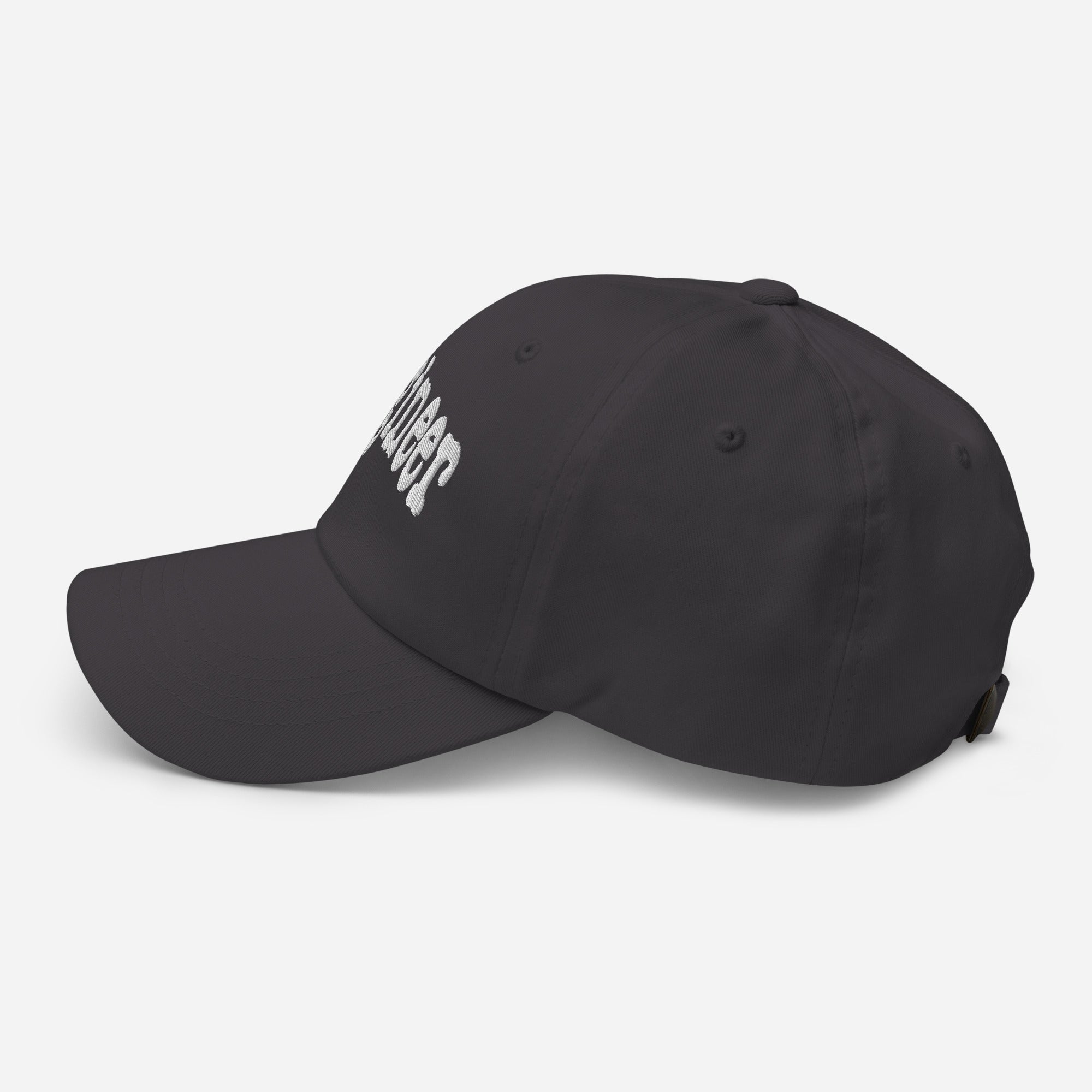 Black 'Engineer' baseball cap, perfect for professional problem solvers and fans of sleek, aerodynamic headwear.