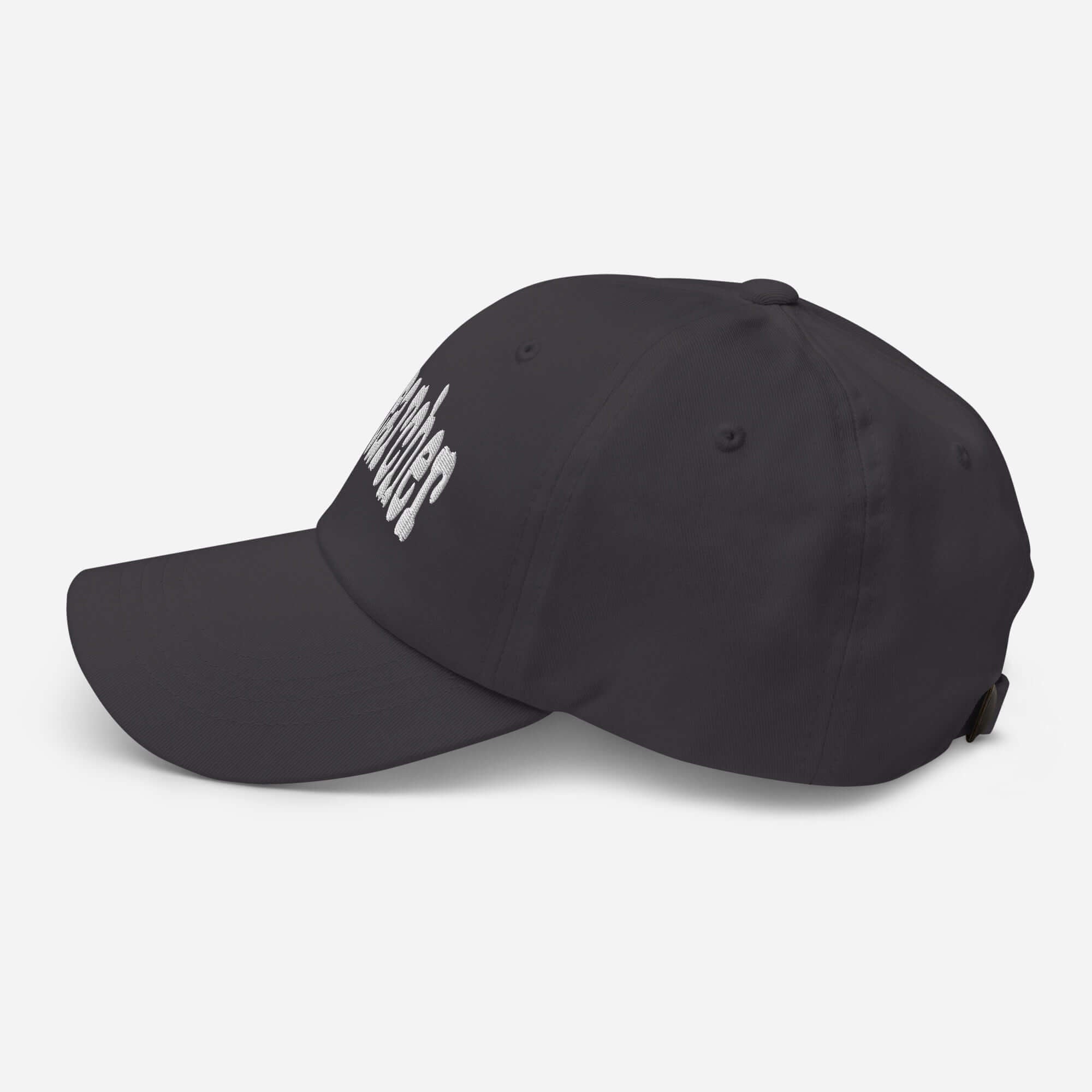 Black baseball cap with 'Researcher' text, designed for professionals passionate about inquiry and systematic exploration.